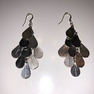 Silver dangle earrings